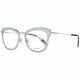 Police Pl 632 Women Silver Optical Frame Plastic Oval Full Rim Casual Eyeglasses