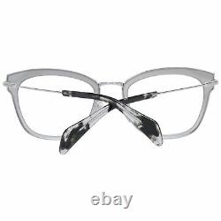 Police PL 632 Women Silver Optical Frame Plastic Oval Full Rim Casual Eyeglasses