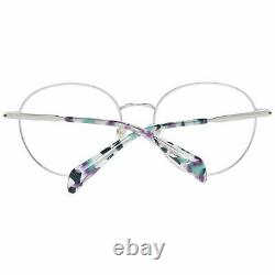 Police PL 838 Women Silver Optical Frame Metal Plastic Round Full Rim Eyeglasses