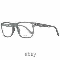 Police VPL 485 Men Silver Optical Frame Plastic Full Rim Rectangle Eyeglasses
