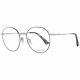 Police Vpl 665 Men Silver Optical Frame Plastic Casual Round Full Rim Eyeglasses