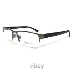 Polo Ralph Lauren Eyeglasses Frames PH 1123 9050 Black Silver Half Rim 54-17-140
