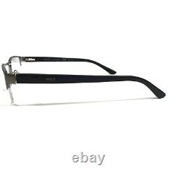 Polo Ralph Lauren Eyeglasses Frames PH 1123 9050 Black Silver Half Rim 54-17-140