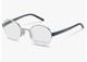 Porsche Design Men's Eyeglasses P8350 Silver Gray Round Frames