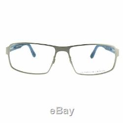Porsche Design P8231 D Matte Silver Full Rim Rectangle Optical Frames Eyeglasses