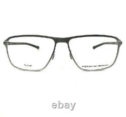 Porsche Design P8285 C Eyeglasses Frames Black Gray Square Full Rim 56-14-145