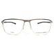 Porsche Design P8285 D Eyeglasses Frames Silver Square Full Rim 56-14-145