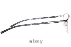 Porsche Design P8399-B Eyeglasses Men's Palladium Semi Rim Rectangle Shape 57mm