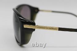 Porsche Design P8598 C Men's Grey Gold Full Rim Sunglasses Italy Brand New