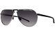 Porsche Design P8938-b Sunglasses Men's Titanium/black/grey Pilot 64mm