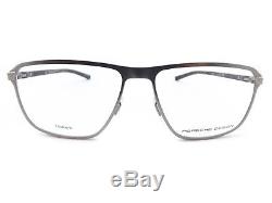 Porsche Design Titanium Rimmed Glasses Spectacle Frame Satin Silver P8285 C