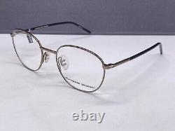 Porsche Eyeglasses Frames men Round Grey Black P 8330 Full Rim Np