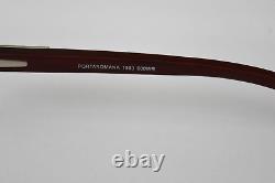 Porta Romana Silver Burgundy Wood 1503 600WN 54-17-135 Frame Italy Eyeglasses