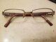 Prada Eyeglasses Frame Vpr 64h 7bp-1o1 135 Brown Silver Half Rim Frame Italy