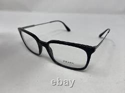 Prada Eyeglasses Frame Vpr 16u 1ar-1o1 55-19-150 Black/silver Full Rim 464