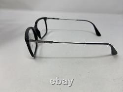 Prada Eyeglasses Frame Vpr 16u 1ar-1o1 55-19-150 Black/silver Full Rim 464