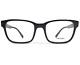 Prada Eyeglasses Frames Vpr 06u 1ab-1o1 Black Silver Square Full Rim 54-19-145