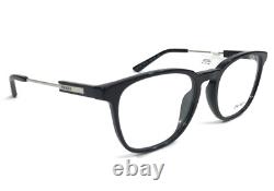 Prada Eyeglasses Frames VPR19Z 1AB-1O1 Black Silver Square Full Rim 53-19-140