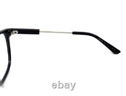 Prada Eyeglasses Frames VPR19Z 1AB-1O1 Black Silver Square Full Rim 53-19-140