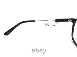 Prada Eyeglasses Frames VPR19Z 1AB-1O1 Black Silver Square Full Rim 53-19-140