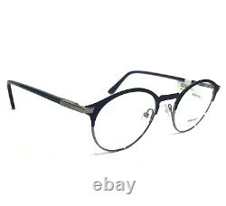 Prada Eyeglasses Frames VPR58Y 02N-1O1 Blue Silver Panto Full Rim 48-20-145