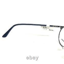 Prada Eyeglasses Frames VPR58Y 02N-1O1 Blue Silver Panto Full Rim 48-20-145