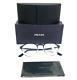 Prada Eyeglasses Frames Vpr58y 02n-1o1 Blue Silver Round Full Rim 48-20-145