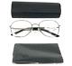 Prada Eyeglasses Frames Vpr64y Gaq-1o1 Black Silver Round Full Rim 54-18-135