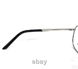 Prada Eyeglasses Frames VPR64Y GAQ-1O1 Black Silver Round Wire Rim 52-18-135