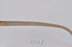 Prada Eyeglasses PR 02UV DHO1O1 Brown/Pale Gold, Size 50-19-135
