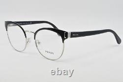 Prada Eyeglasses PR 63TV 1AB1O1 Black/Silver Size, 50-19-135