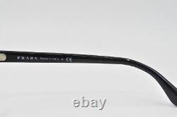 Prada Eyeglasses PR 63TV 1AB1O1 Black/Silver Size, 50-19-135