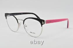 Prada Eyeglasses PR 63TV 1BO1O1 Matte Black/Silver Size, 50-19-135