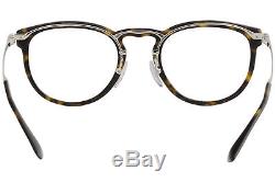 Prada Eyeglasses VPR02V VPR/02/V 2AU/1O1 Havana Full Rim Optical Frame 51mm