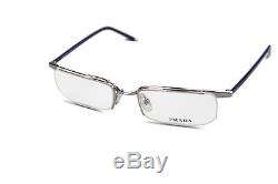 Prada Glasses Unisex half Rim Glasses Frames Eyesglasses Frame Vpr 2oz 1BC50