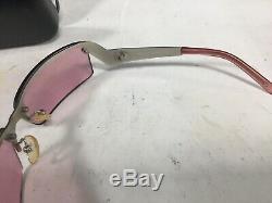 Prada Half-Rim Sunglasses P002 Silver/Purple 62-14 125