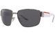 Prada Linea Rossa Sps-56v 1bc-05g Sunglasses Men's Silver/polarized Grey 62mm