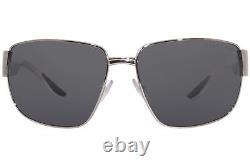 Prada Linea Rossa SPS-56V 1BC-05G Sunglasses Men's Silver/Polarized Grey 62mm