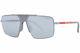 Prada Linea Rossa Sps52x 07s-08l Sunglasses Men's Matte Aluminum/green Lens 59mm