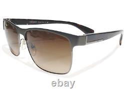 Prada Men's Sunglasses Silver Havana Rectangle Full Rim SPR 510 58 17 140