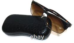 Prada Men's Sunglasses Silver Havana Rectangle Full Rim SPR 510 58 17 140