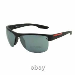 Prada Sport PS-17US-DG05L0 Men Semi-Rim Aviator Sunglasses Black / Gray 3N Lens