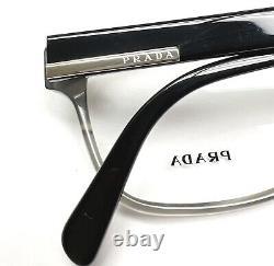 Prada VPR 06U VYR-1O1 Eyeglasses Glasses Gray Marble & Black 52-19-145 withcase