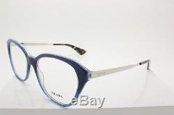 Prada VPR 28S UFW-1O1 Blue & Silver Full Rim Eyeglasses Size 54-16-140 mm