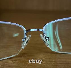 Prada VPR 57M Crystals/ Purple/ Silver Half Rim Frame 50- 17-135 withCase Italy
