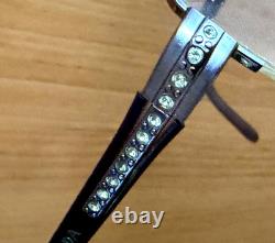 Prada VPR 57M Crystals/ Purple/ Silver Half Rim Frame 50- 17-135 withCase Italy