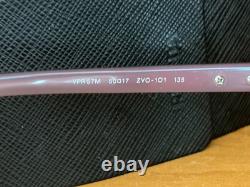 Prada VPR 57M Crystals/ Purple/ Silver Half Rim Frame 50- 17-135 withCase Italy