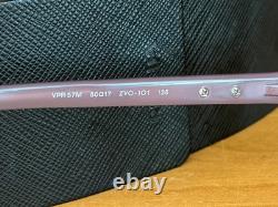 Prada VPR 57M Crystals/ Purple/ Silver Half Rim Frame 50- 17-135 withCase Italy