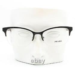 Prada VPR 60P FAR-1O1 Eyeglasses Frames Glasses Black Half Rim 52-17-140 Display
