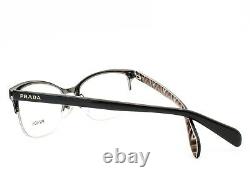 Prada VPR 60P FAR-1O1 Eyeglasses Frames Glasses Black Half Rim 52-17-140 Display